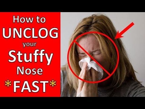 How To Unclog Your Nose