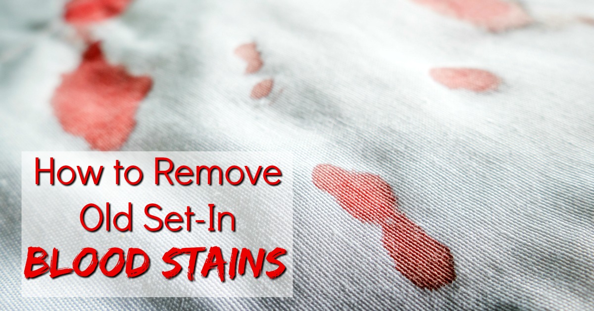 How To Remove Blood Stains