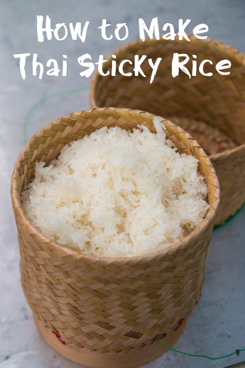 How To Make Sticky Rice