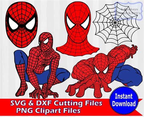 67+ Spider Man Halloween Svg spider man svg silhouette bundle kit instant download Visual Arts