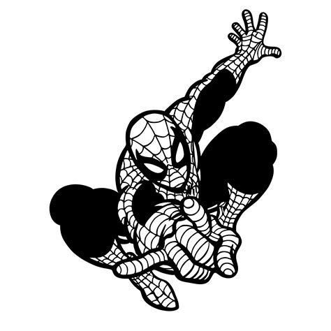 40+ Spider Man Svg Black And White Free Spider-Man Cliparts Silhouette