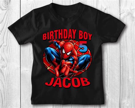74+ Spiderman Birthday Shirt Cricut SPIDERMAN Birthday Shirt Spiderman Birthday T-shirt - Etsy