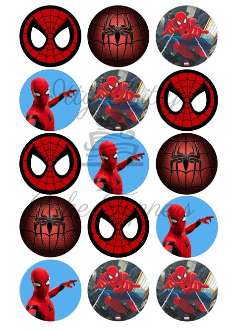 37+ Spiderman Cupcake Toppers Svg Spiderman 2" Cupcake Topper - Super Hero Printable - Digital - Birthday