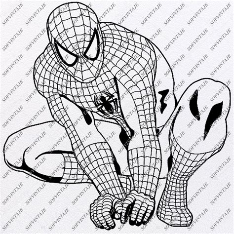 60+ Spiderman Svg Outline Spiderman Svg File-Spiderman Original Svg DesignTattoo Svg-Spiderman