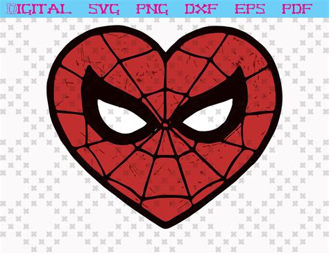 66+ Spiderman Valentine Svg Valentine SVG DXF spider Man Inspired Heart for Boys - Etsy