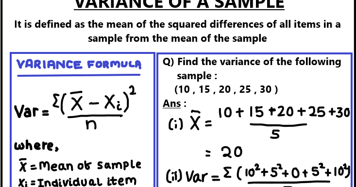 How To Find Variance