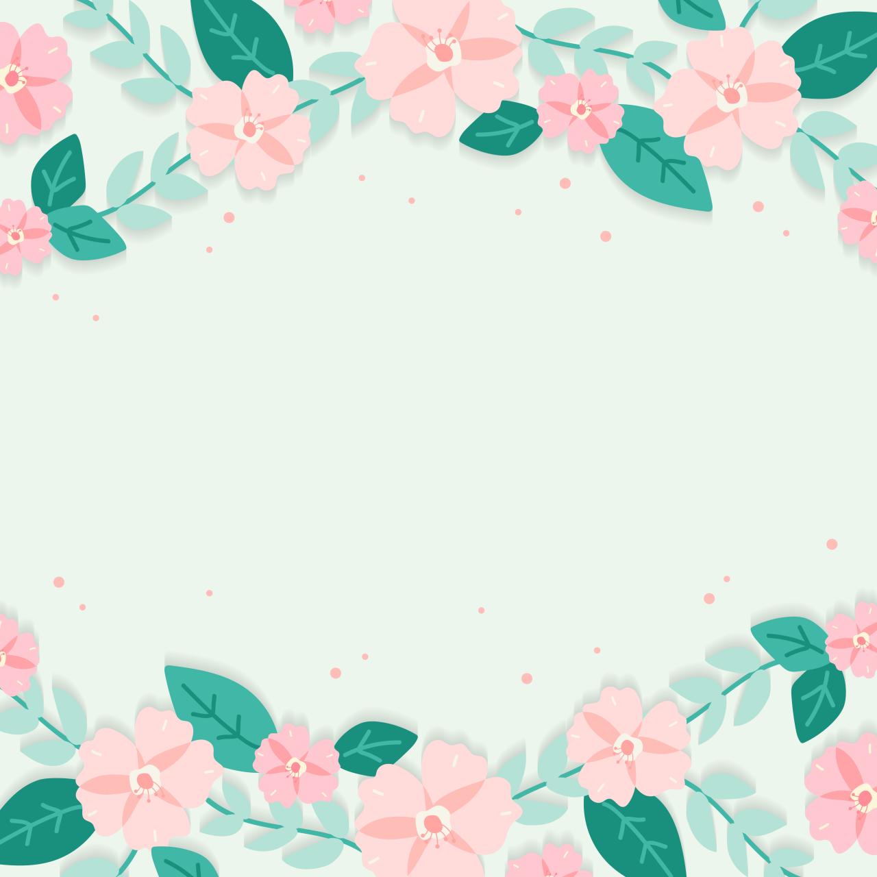 Free Botanical Borders Floral Spring Graphics