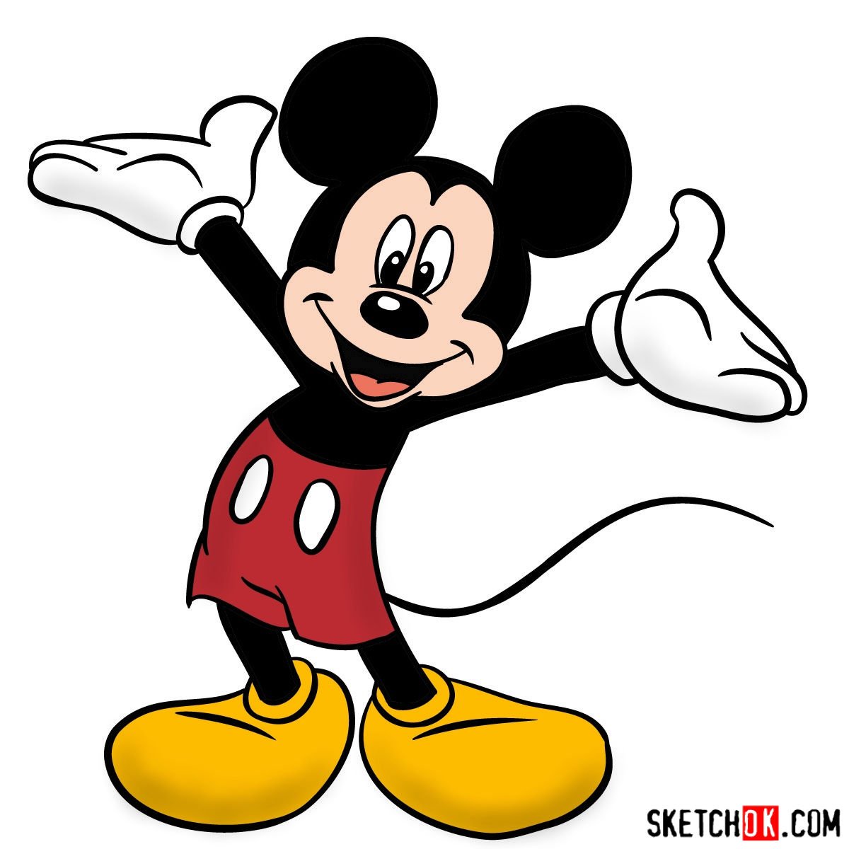 How To Draw Mickey Mouse