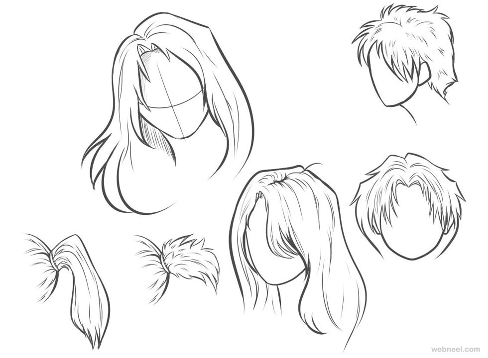 How To Draw Anime Hair