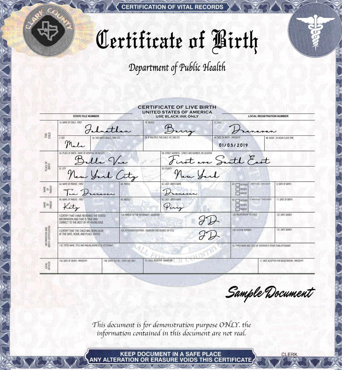 How To Get Birth Certificate