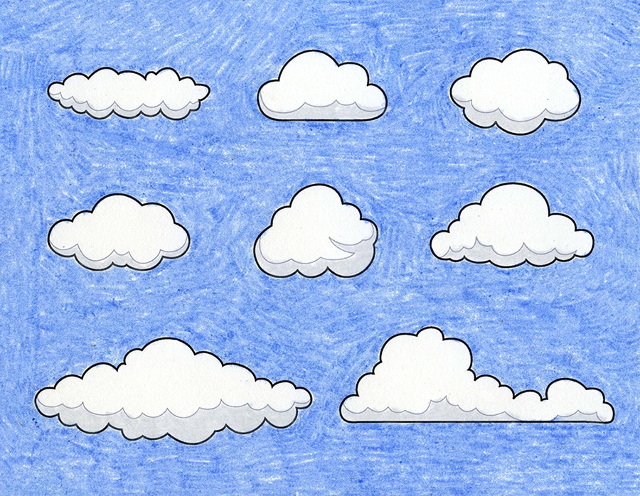 How To Draw Clouds