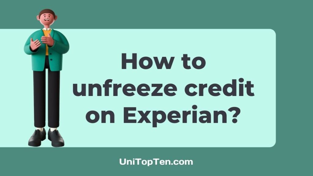 How To Unfreeze Credit