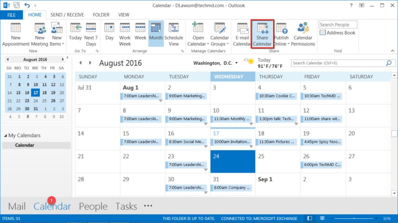 How To Share Outlook Calendar