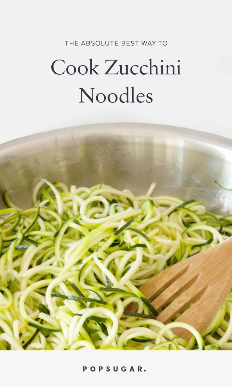 How To Cook Zucchini Noodles