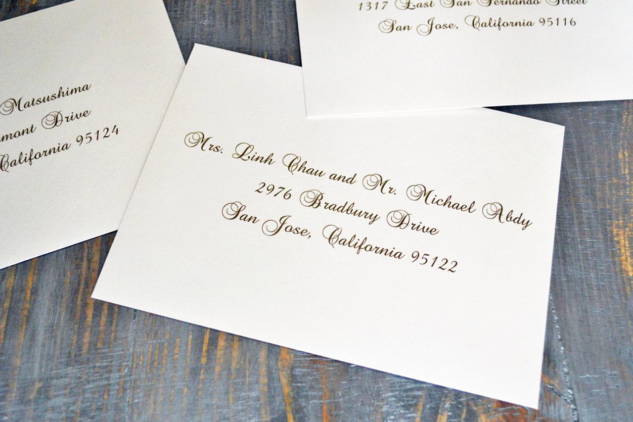 How To Address Wedding Invitations