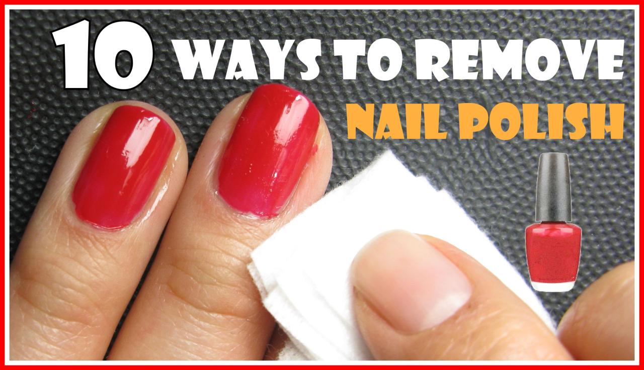 How To Remove Nail Polish