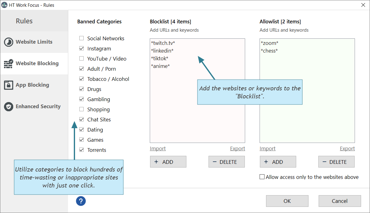 How To Block Websites