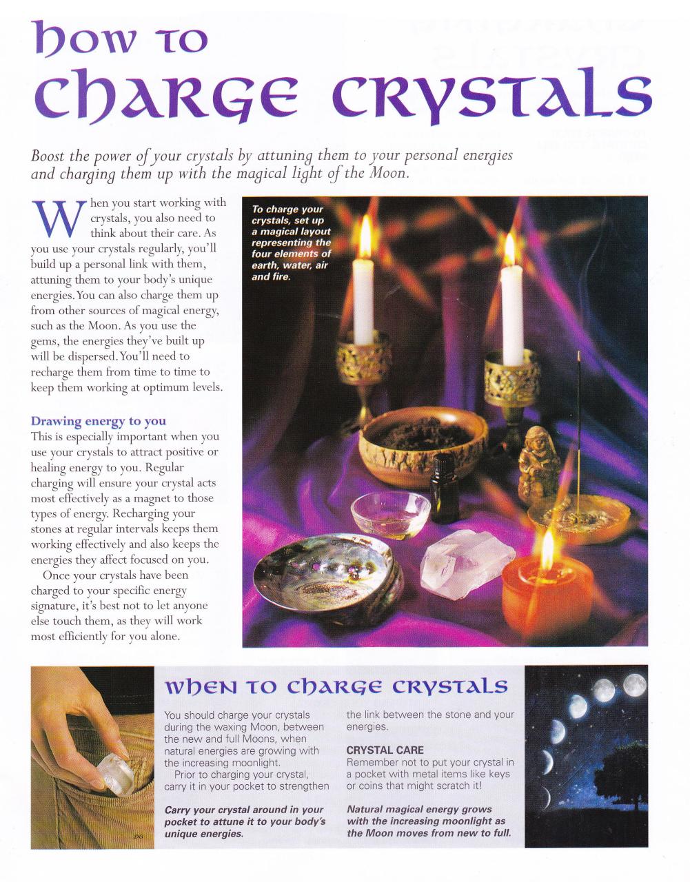 How To Charge Crystals