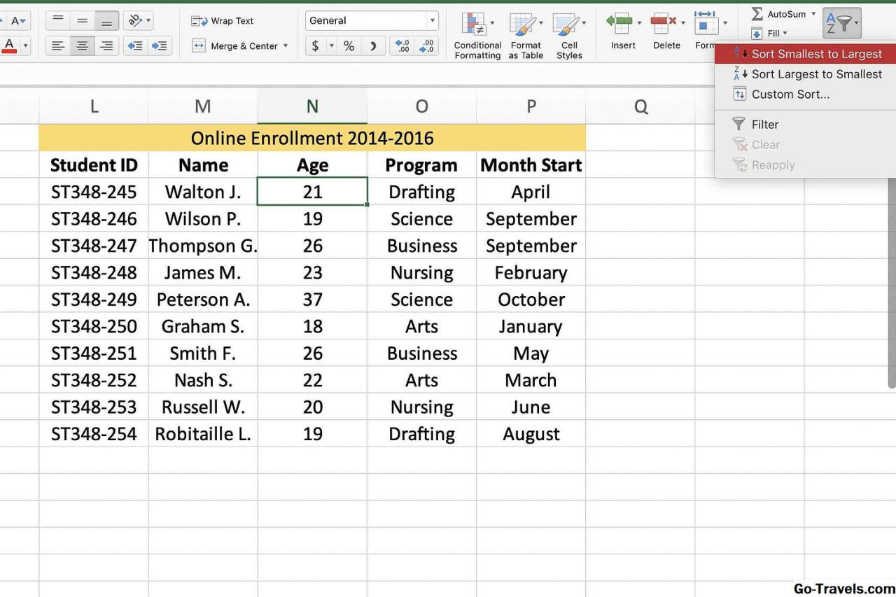 How To Sort In Excel