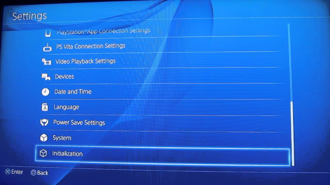 How To Reset Ps4