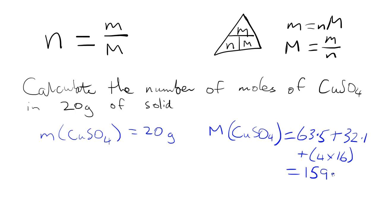 How To Calculate Moles