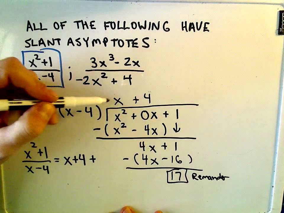 How To Find Slant Asymptotes