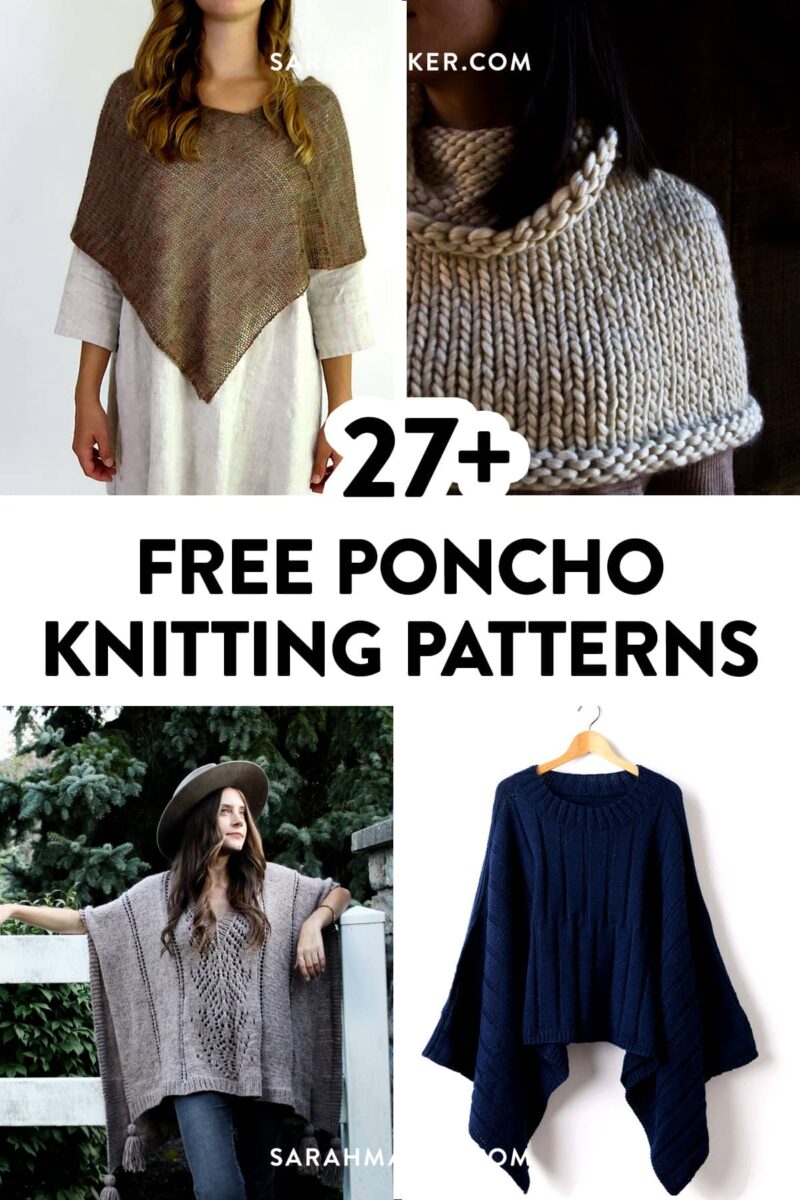 37 Free Knit Poncho Patterns for All Seasons