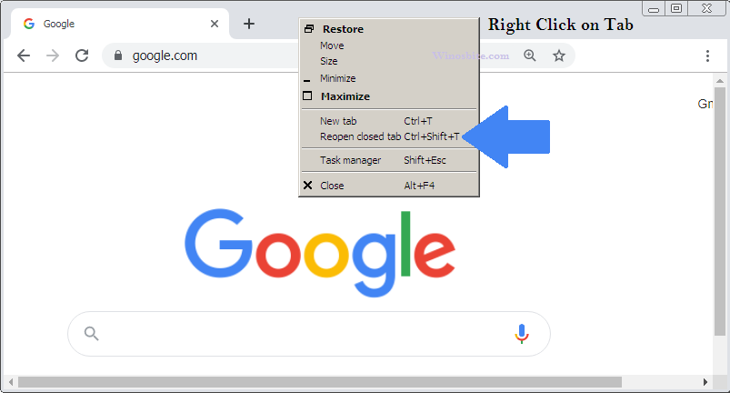 How To Reopen Closed Tab